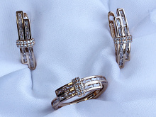 фото Комплект (серьги-кольцо ) - (артикул - 18ks08900-ZZ1289)